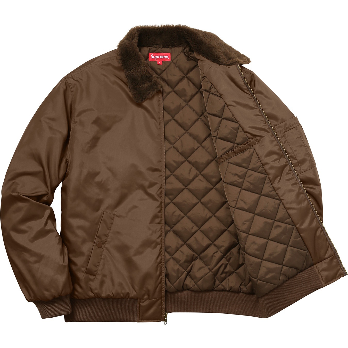 Supreme®/Independent® Fur Collar Bomber Jacket view 13